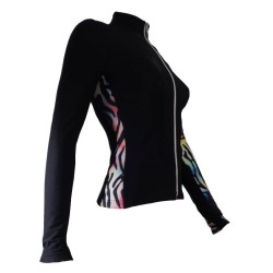 Eiskunstlauf Jacke Thuono Animal schwarz
